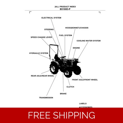 KUBOTA B5100DT-P PARTS MANUAL KUBOTA B5100DT-P PARTS MANUAL